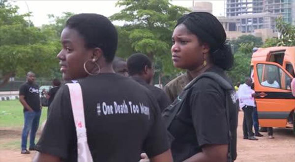 Rights Groups Hold Silent Protest against Violent Crimes in Nigeria Rights Groups Hold Silent Protest against Violent Crimes in Nigeria